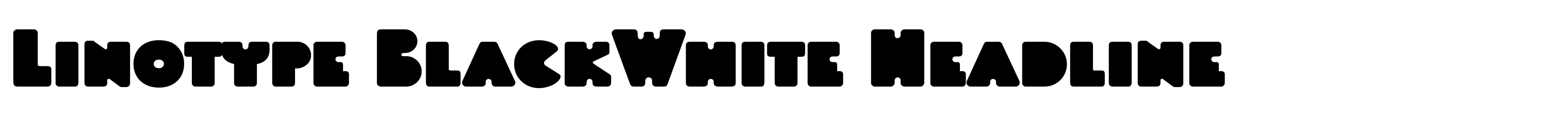 Linotype BlackWhite Headline